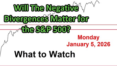 What to Watch Update for Monday January 5, 2026