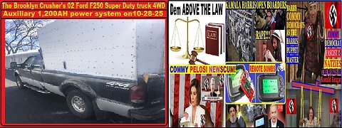 The Brooklyn Crusher's 02 Ford F250 Super Duty truck 4WD Auxiliary 1,200AH power system on10-28-25