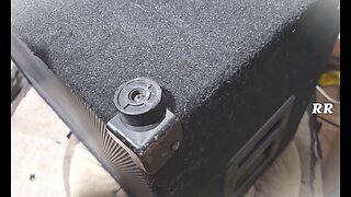 Quick fix for a loose foot on a wood guitar cabinet