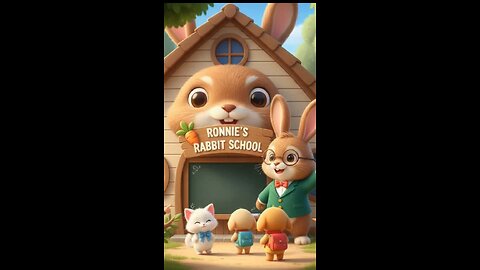 Rabbit School, new story cartoon. #cartoonstory #facts #childrensbook
