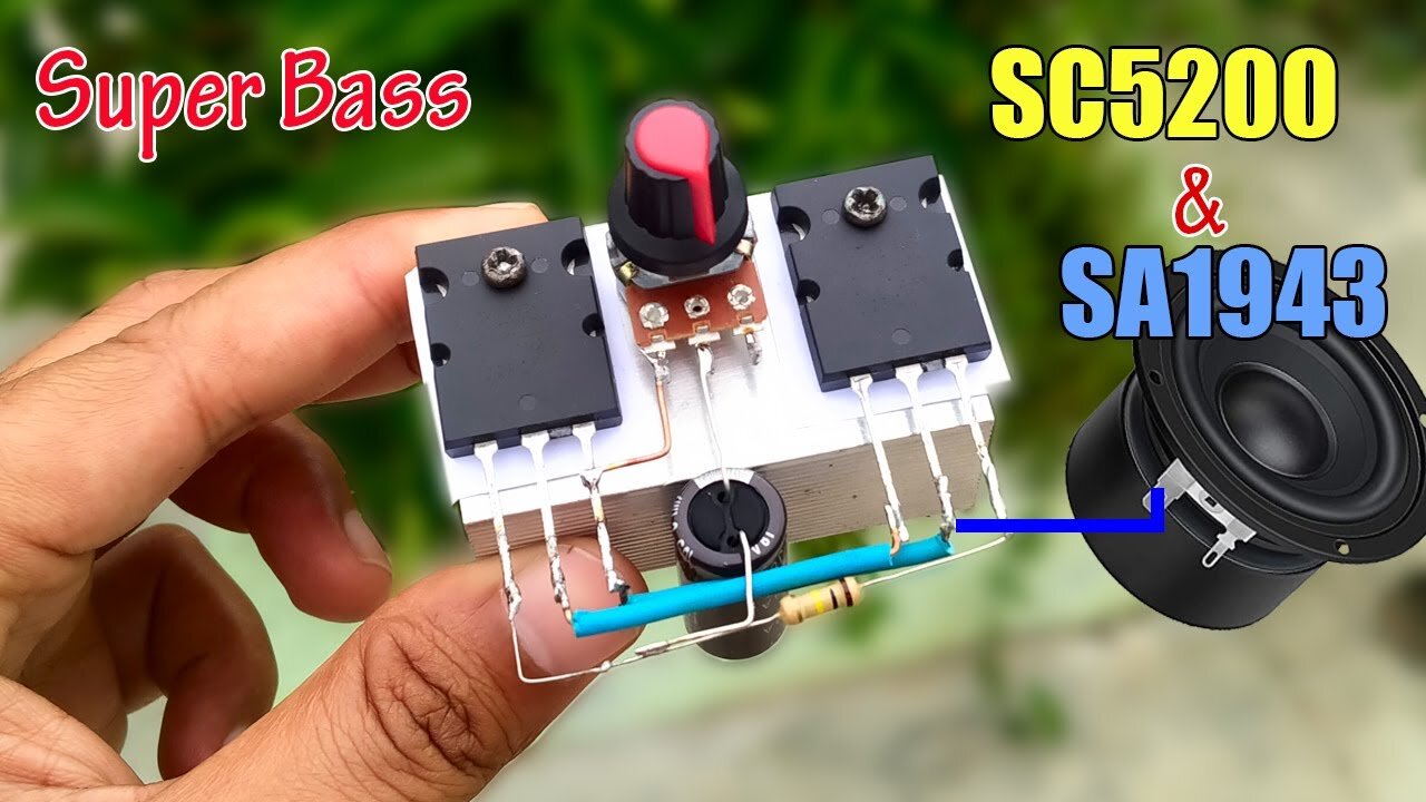 Build a 200 Watt Hi Fi Audio Amplifier – 2SC5200 & 2SA1943 Transistor Power Amp DIY