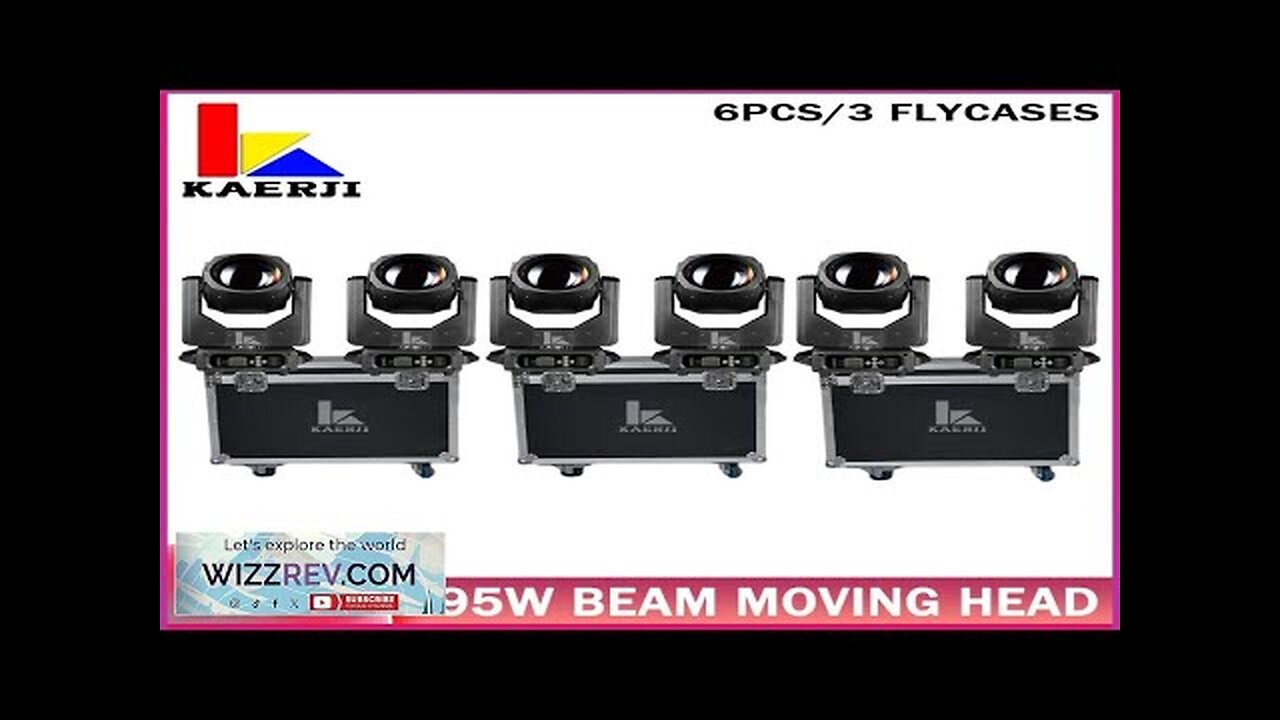 6Pcs 295W Moving Head Beam Stage Light Effect Professional DJ Lights Review