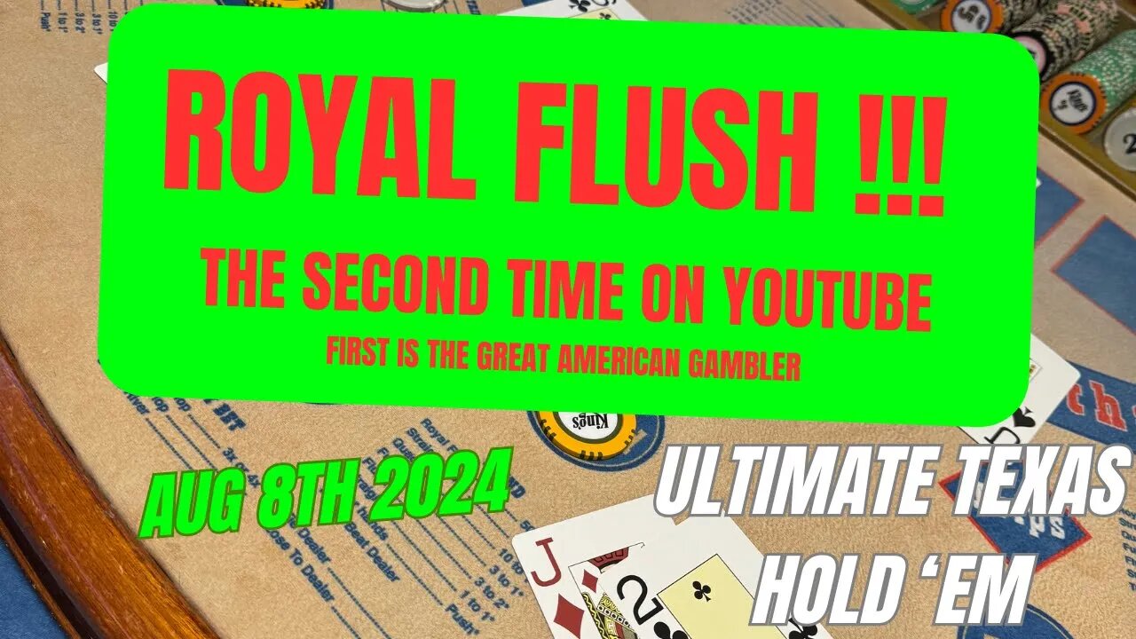 ROYAL FLUSH ! ULTIMATE TEXAS HOLD 'EM