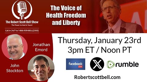 Jonathan Emord, Trump Executive Orders, Fourth Amendment Ruling, WHO Withdrawal,John Stockton, Medical Free Speech - The RSB Show 1-23-25