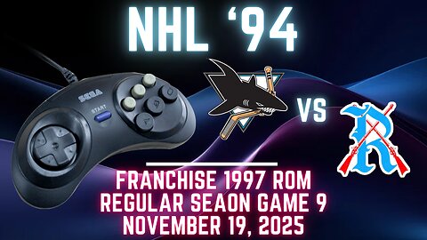 NHL '94 Franchise League (1997) - Sharks (Len) vs Rifles (Modano09) {Genesis} - Game 9