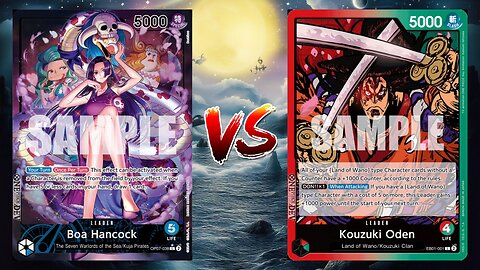 One Piece TCG Boa Hancock VS Red Green Kouzuki Oden!!