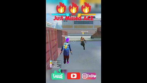 🔥 Just Missed ACE 🔥 #9xdgaming #shortvideo #freefirefunny #funny #shorts #reels #FF #funnyvideos