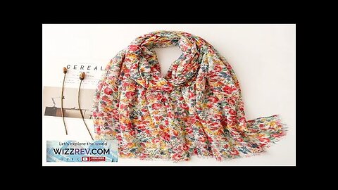 New Fashion Million Polka Floral Fringe Viscose Shawl Scarf Lady High Quality Review