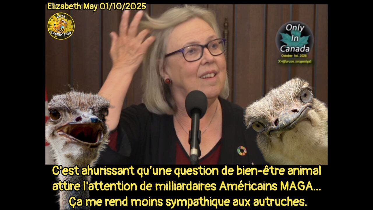 MAY L'AUTRUCHE, Chef Parti Vert, Elizabeth May