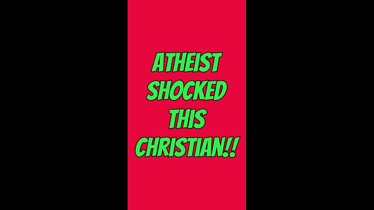 Atheist Shocked A Christian! 😱
