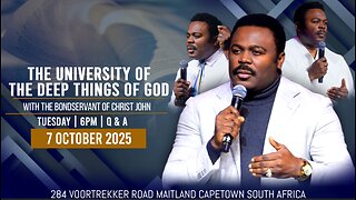 Exclusive Question And Answer Session | The University of The Deep Things of God