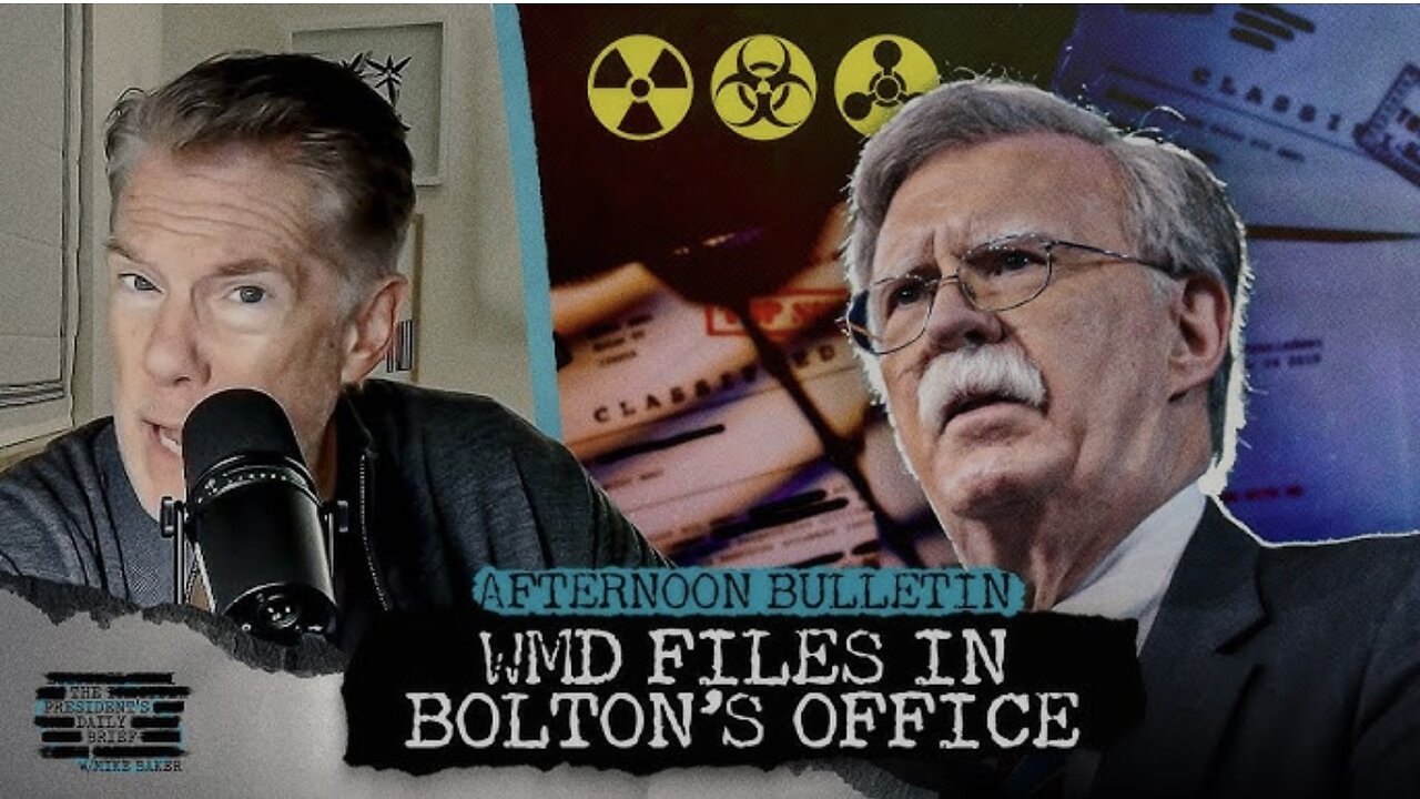 Classified WMD Docs Discovered In John Bolton’s Office & Deadly Dallas ICE Shooting