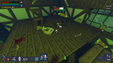 KICKSALOT 0.6.0.03 28 Minutes Later - zombie head clipping through platform