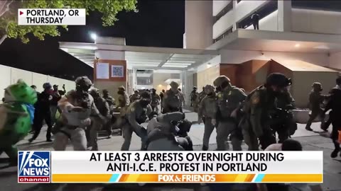 Anti ICE Protests Turn Violent In Portland 