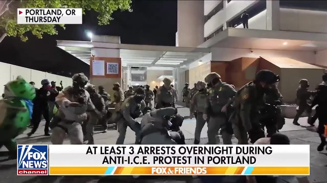 Anti ICE Protests Turn Violent In Portland