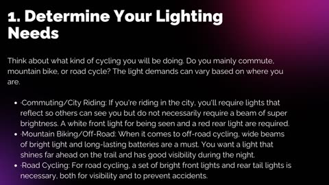 Tips to choose right bike LED lights online