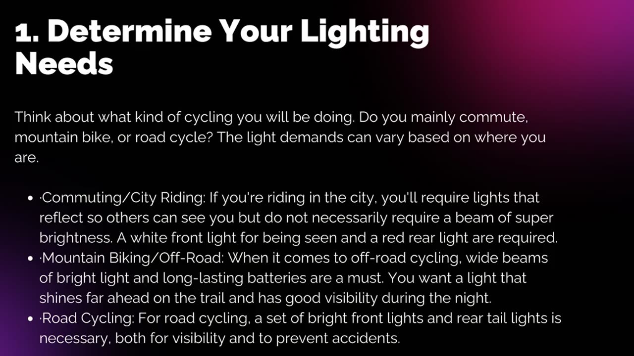 Tips to choose right bike LED lights online