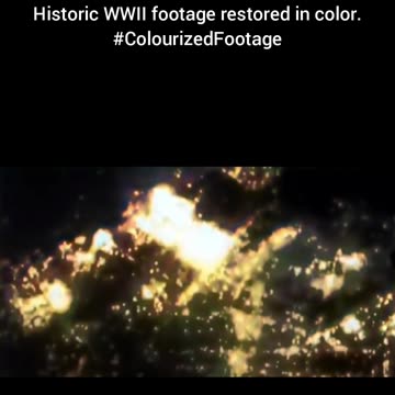 British Air Operation 1944 Brunswick WWII Colourized Footage #WWIIHistory