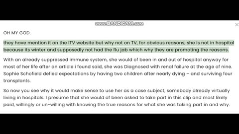 EXPOSED - ITV USE LIFE LONG I’LL WOMAN TO RAMP UP SKYROCKETING HOSPITALISATION CASES