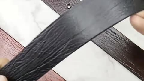 Genuine Leather Men's Wood Grain Texture Belt - Best Men's Leather Belt for Every Occasion