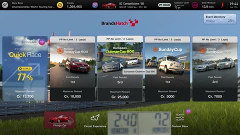 Playing Gran Turismo 7 while riding exercise bike
