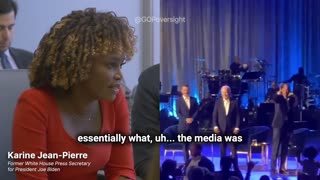 Karine Jean-Pierre just admitted to the House Oversight Committee that many