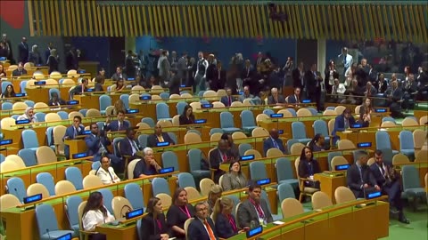 UNDelegatesWalkOutOfNetanyahuSpeech-26Sep2025