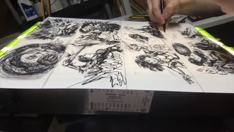 Timelapse: Charcoal Art for page 47 in 12 Minutes