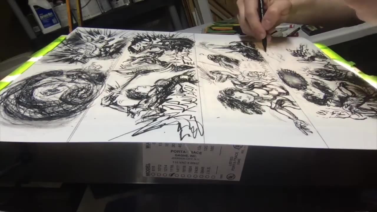 Timelapse: Charcoal Art for page 47 in 12 Minutes