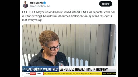 Los Angeles Mayor And LGBTQ+ DEI Karen Bass Peppered Into Silence By Reporter!