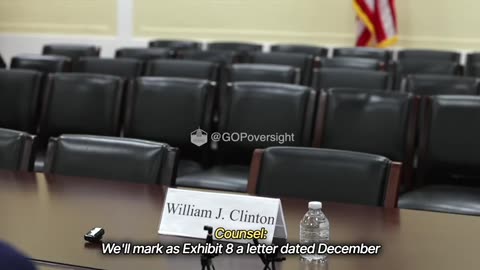 Watch Bill Clinton's empty-chair deposition after he refused to appear.
