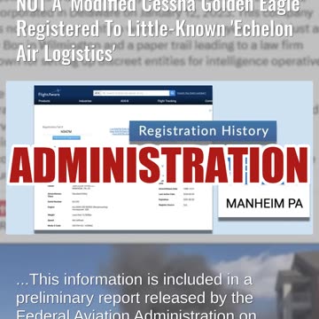 Fact Check: Plane That Crashed In Lancaster County, Pennsylvania, Was NOT A 'Cessna Golden Eagle'