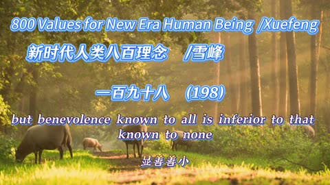 800 Values for New Era Human Being（198）