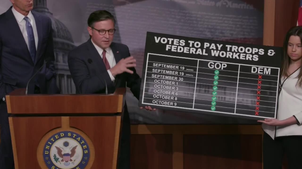 LIVE: Leader Thune and Speaker Johnson Speak to the Press | 10-10-25