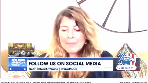 Dr Naomi Wolf of Daily Clout IO speaks about predominately UK use Modrna Sunak death profiteering