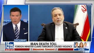 Iran's Foreign Minister says Israeli Mossad agents are killing protesters police and starting fight