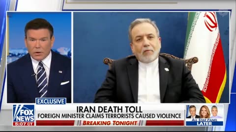Iran's Foreign Minister says Israeli Mossad agents are killing protesters police and starting fight