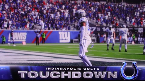 Madden: Indianapolis Colts vs New York Giants (Touchdowns)