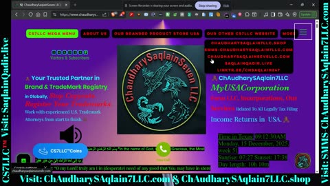 Visit:ChAudharySAqlain7LLC.com Our Company & Brand Website If U Want To Make Money With US! Join US!