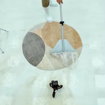 Satisfying Video - Round Carpet Returned From The Landfill - Carpet Cleaning ASMR #shorts