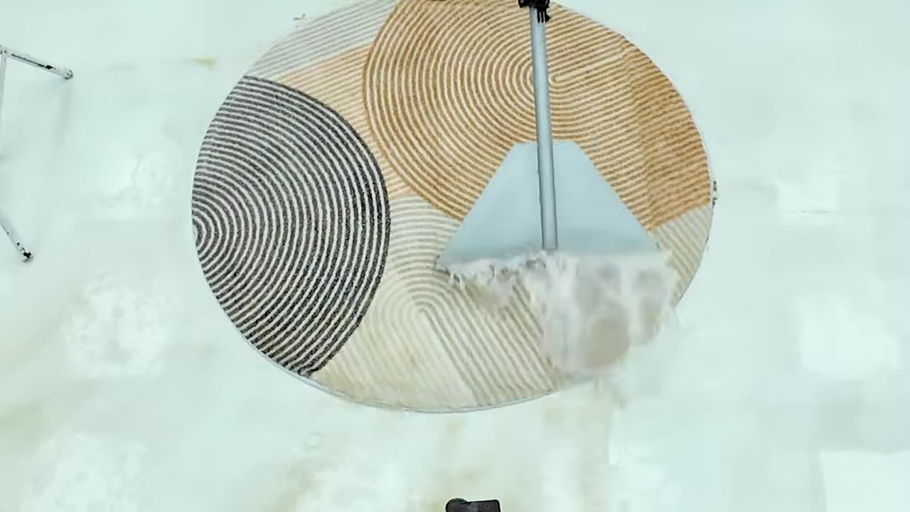 Satisfying Video - Round Carpet Returned From The Landfill - Carpet Cleaning ASMR #shorts