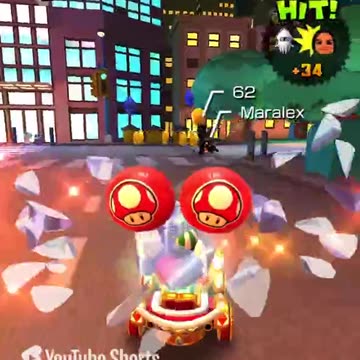 Mario Kart Tour - Super Mushroom Balloons Gameplay (5th Anniversary Tour Token Shop Reward)