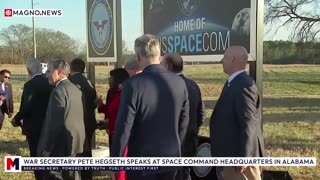 🇺🇸 WAR Secretary Pete Hegseth Speaks at US Space Command's New Alabama Headquarters [LIVE]
