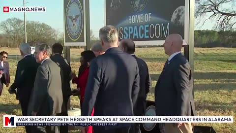 🇺🇸 WAR Secretary Pete Hegseth Speaks at US Space Command's New Alabama Headquarters [LIVE]