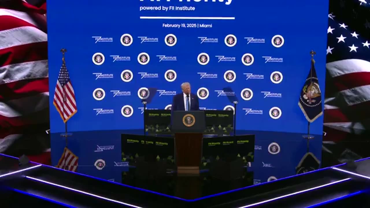 USA - President Trump Participates in the FII PRIORITY Summit (19.02.25)