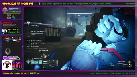 Destiny 2 - 1/7/26 - Little Destiny 2 then see what the Safety Crew is up to. | D2-19,029 hrs