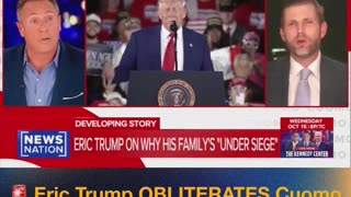 Eric Trump OFF into a rage over his comments about Trump going after his political opponents.