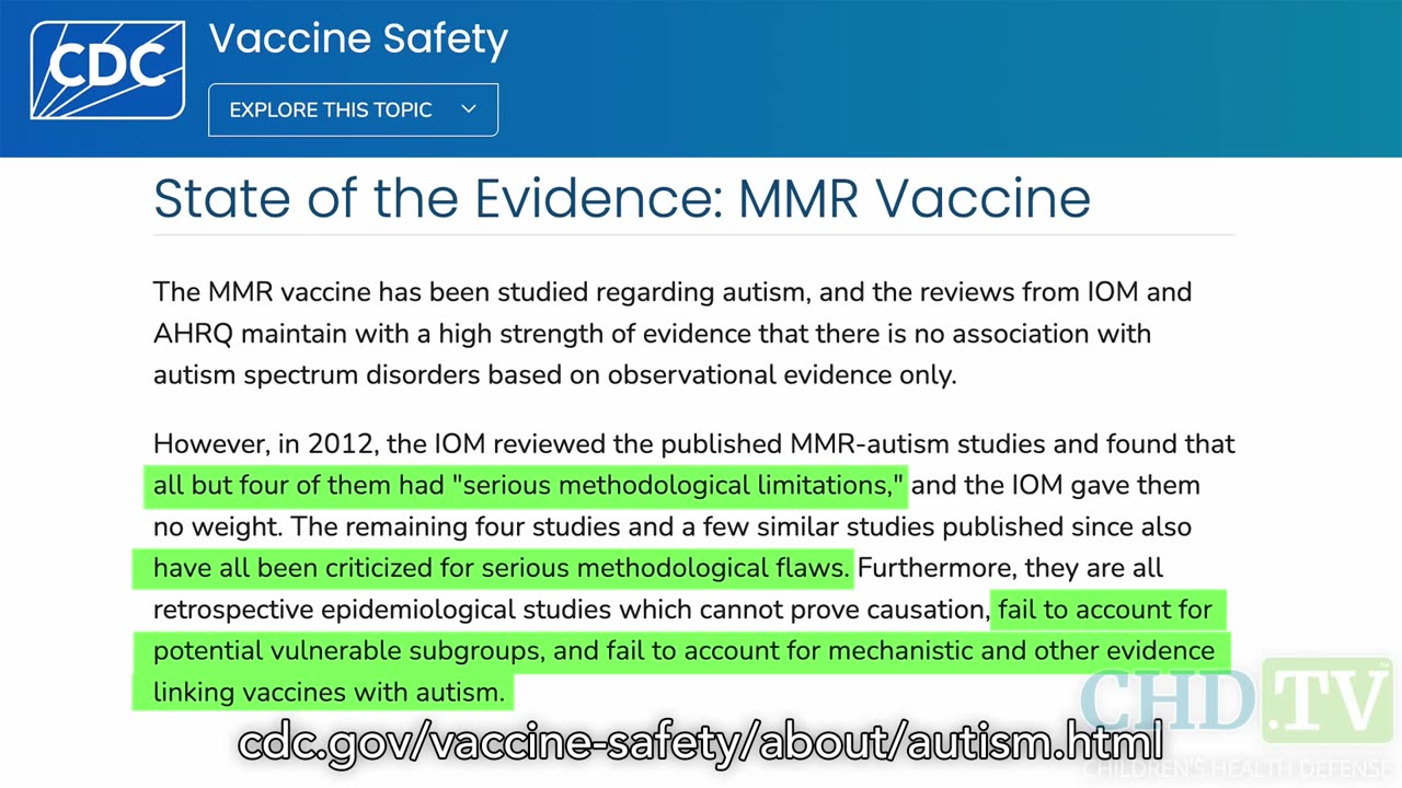 🚨 BREAKING: CDC reverses 30 years of denial.