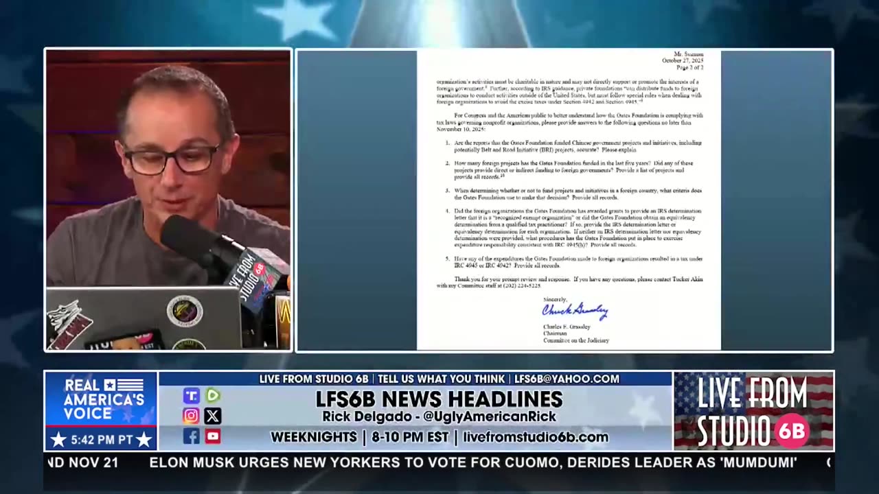 THE SENATE PROBES THE TAX-EXEMPT STATUS OF GATES’ FOUNDATION