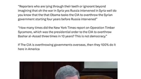 Obama Ordered The CIA To Overthrow Syrian Govy.